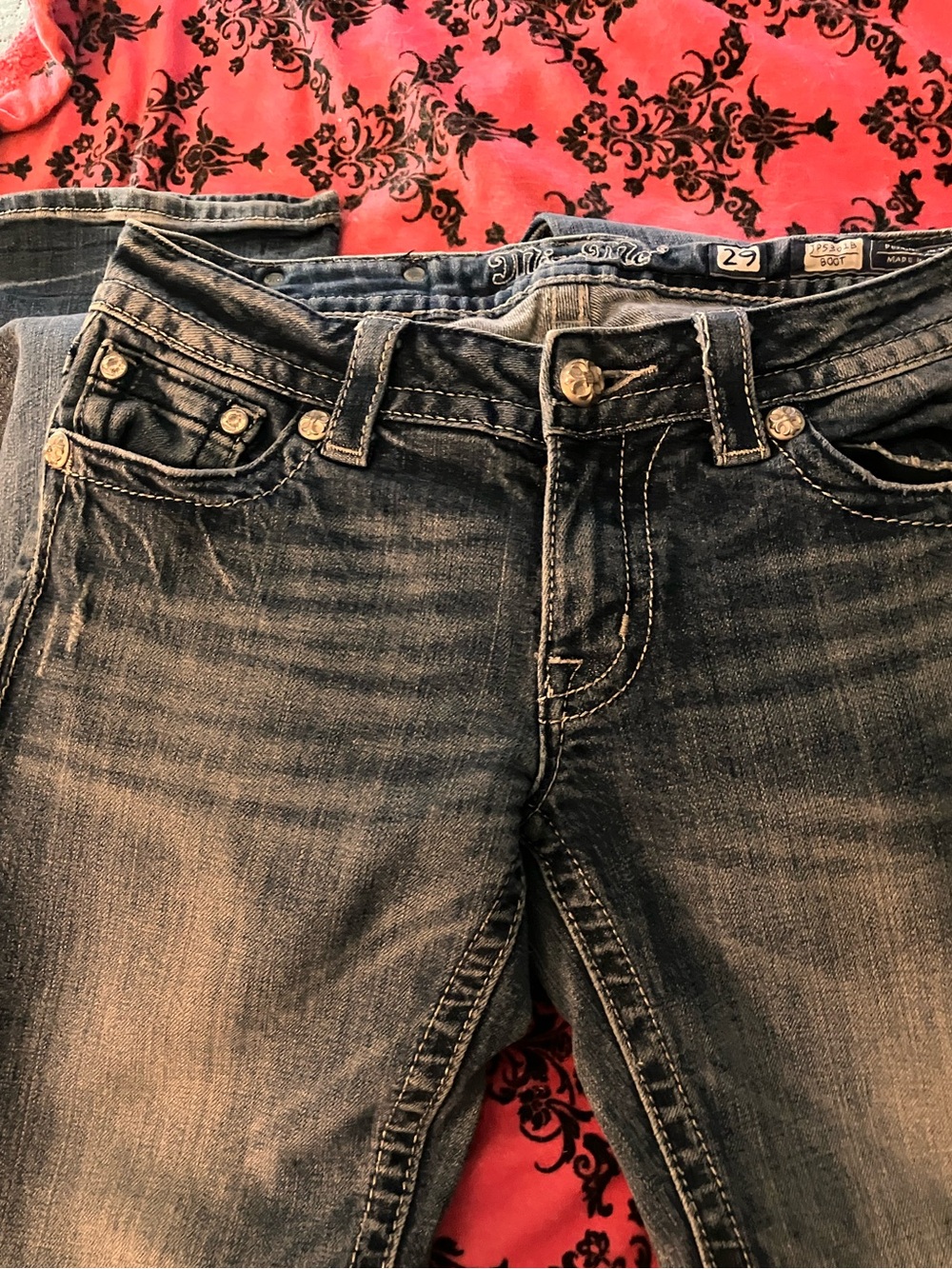 Miss Me Women’s Dark Wash Blue Jeans - vintage